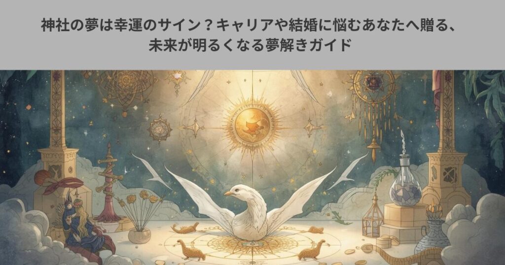 神社の夢は幸運のサイン？キャリアや結婚に悩むあなたへ贈る、未来が明るくなる夢解きガイド