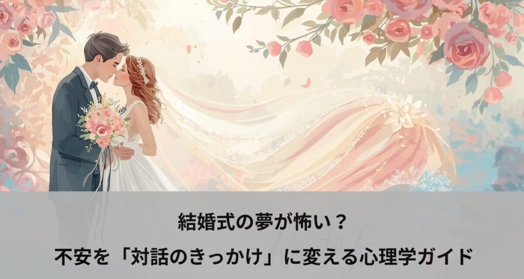 結婚式の夢が怖い？不安を「対話のきっかけ」に変える心理学ガイド