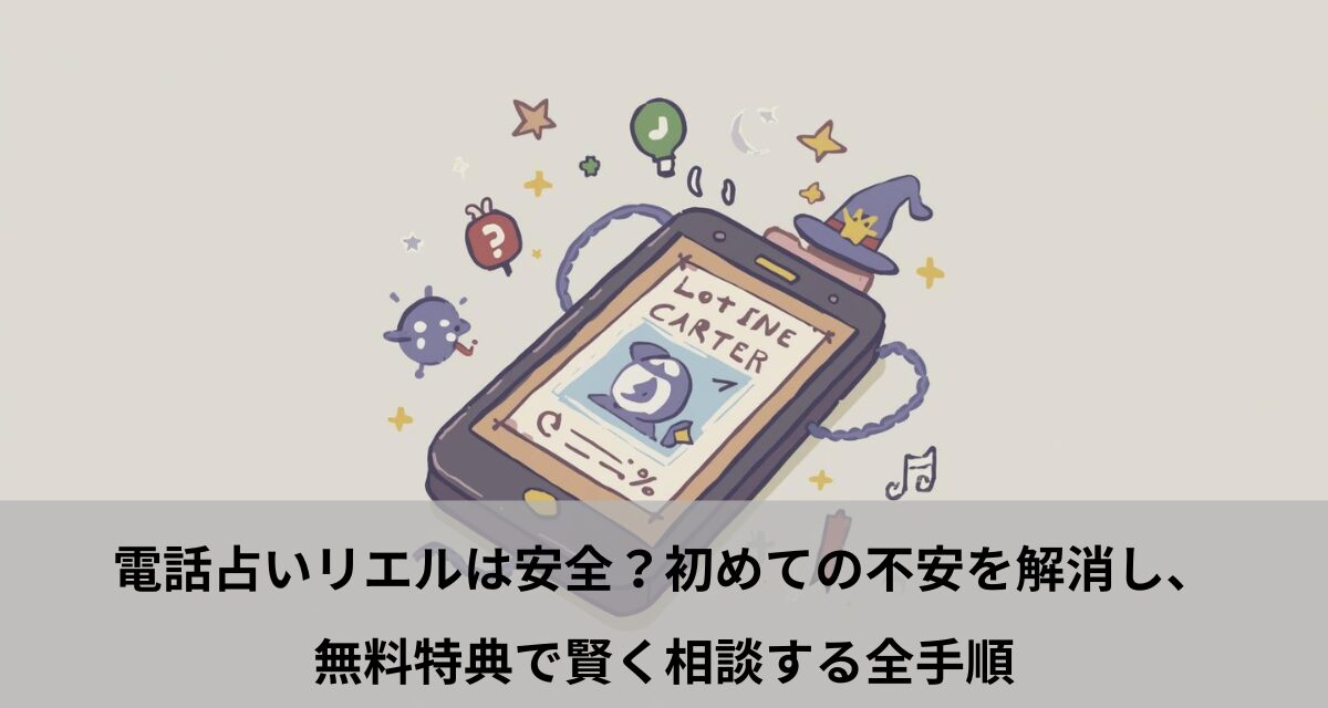 電話占いリエルは安全？初めての不安を解消し、無料特典で賢く相談する全手順