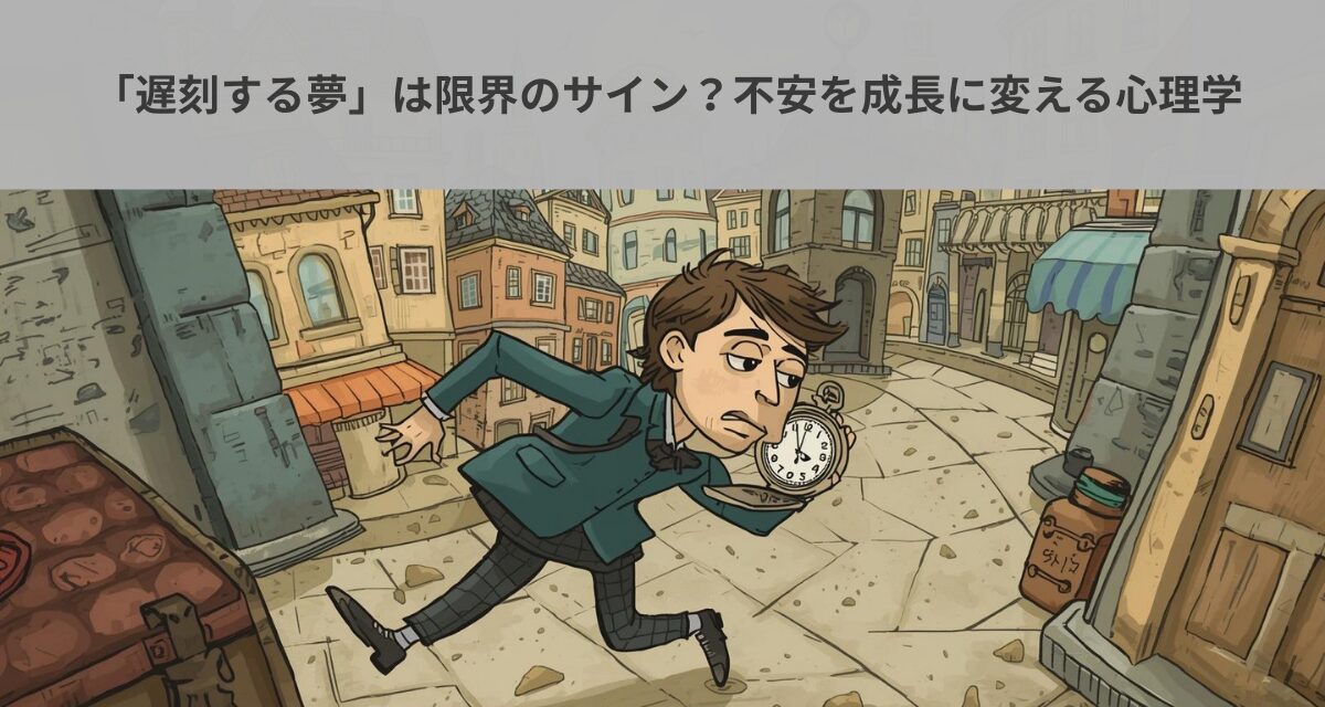 「遅刻する夢」は限界のサイン？不安を成長に変える心理学