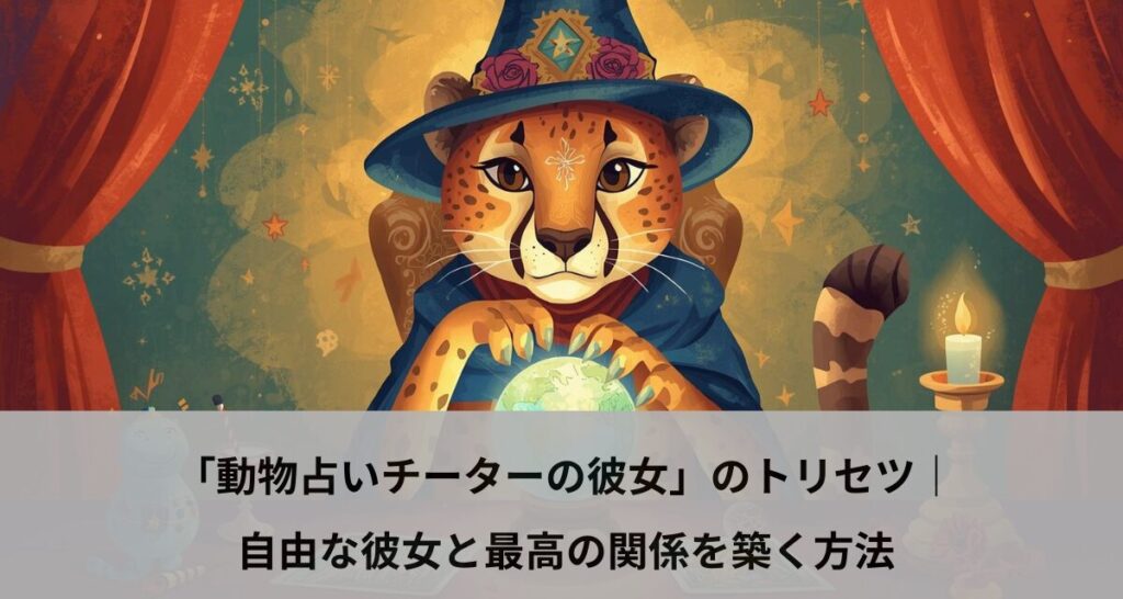 「動物占いチーターの彼女」のトリセツ｜自由な彼女と最高の関係を築く方法