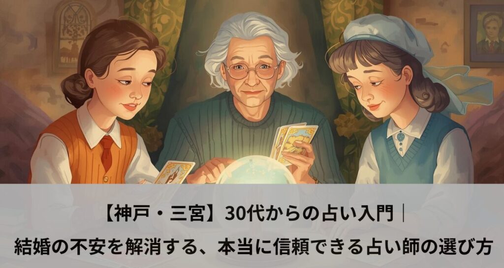 【神戸・三宮】30代からの占い入門｜結婚の不安を解消する、本当に信頼できる占い師の選び方