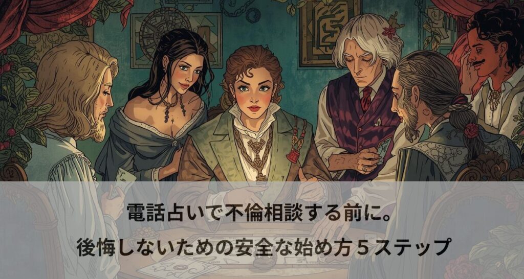 電話占いで不倫相談する前に。後悔しないための安全な始め方５ステップ