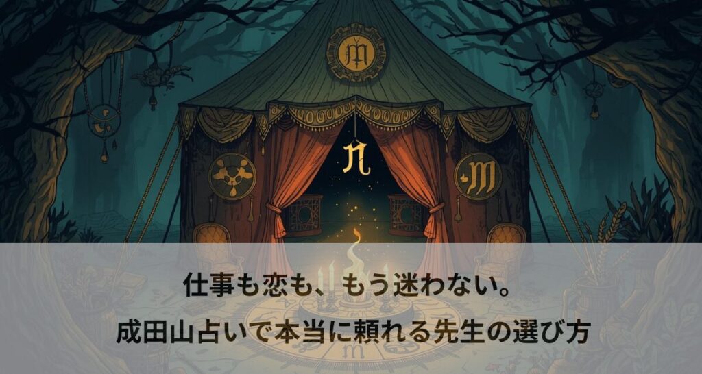 仕事も恋も、もう迷わない。成田山占いで本当に頼れる先生の選び方
