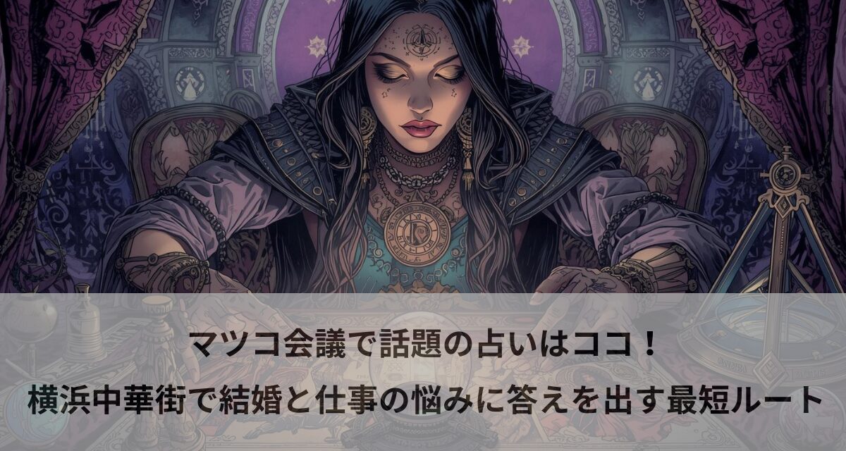 マツコ会議で話題の占いはココ！横浜中華街で結婚と仕事の悩みに答えを出す最短ルート