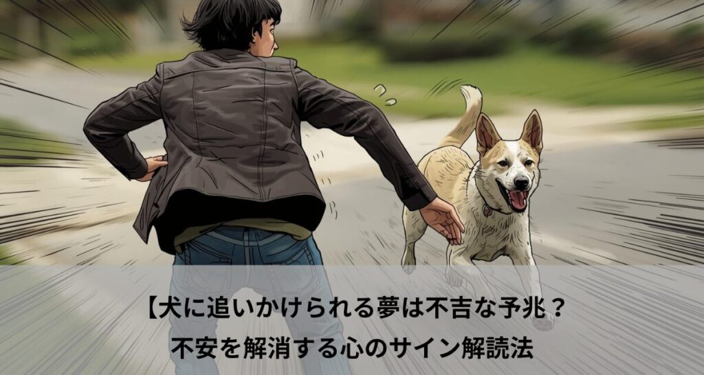 犬に追いかけられる夢は不吉な予兆？不安を解消する心のサイン解読法