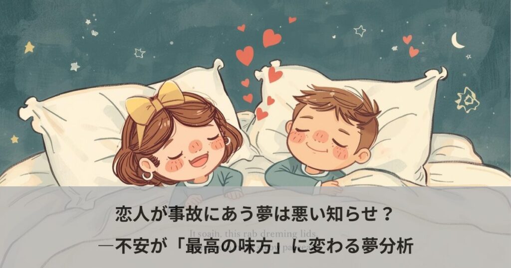 恋人が事故にあう夢は悪い知らせ？―不安が「最高の味方」に変わる夢分析