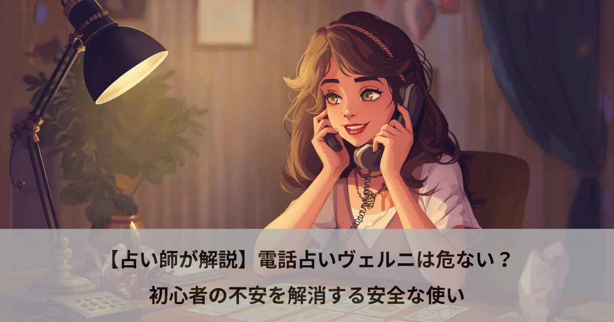 【占い師が解説】電話占いヴェルニは危ない？初心者の不安を解消する安全な使い
