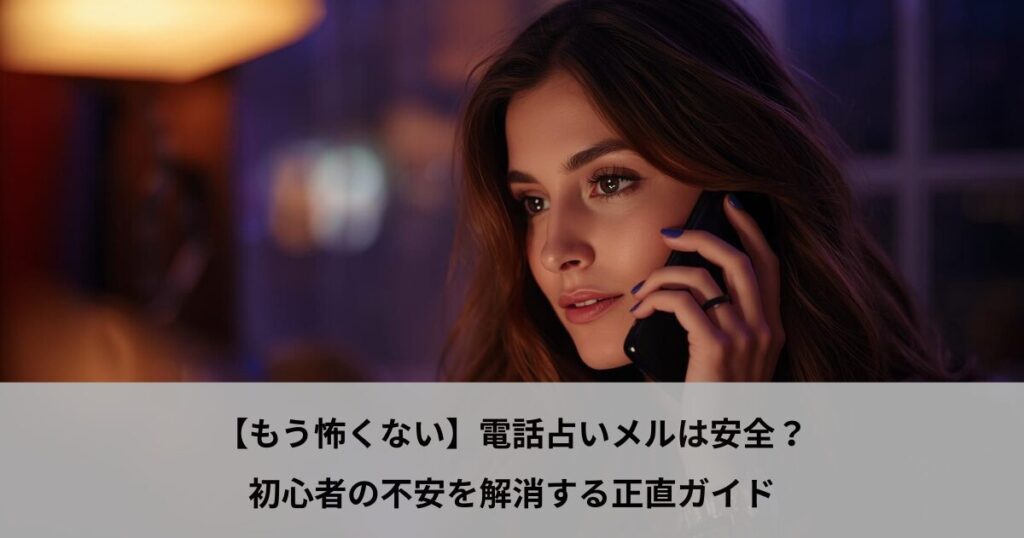 【もう怖くない】電話占いメルは安全？初心者の不安を解消する正直ガイド
