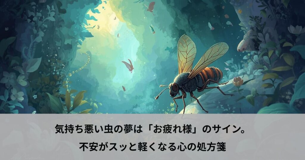 気持ち悪い虫の夢は「お疲れ様」のサイン。不安がスッと軽くなる心の処方箋