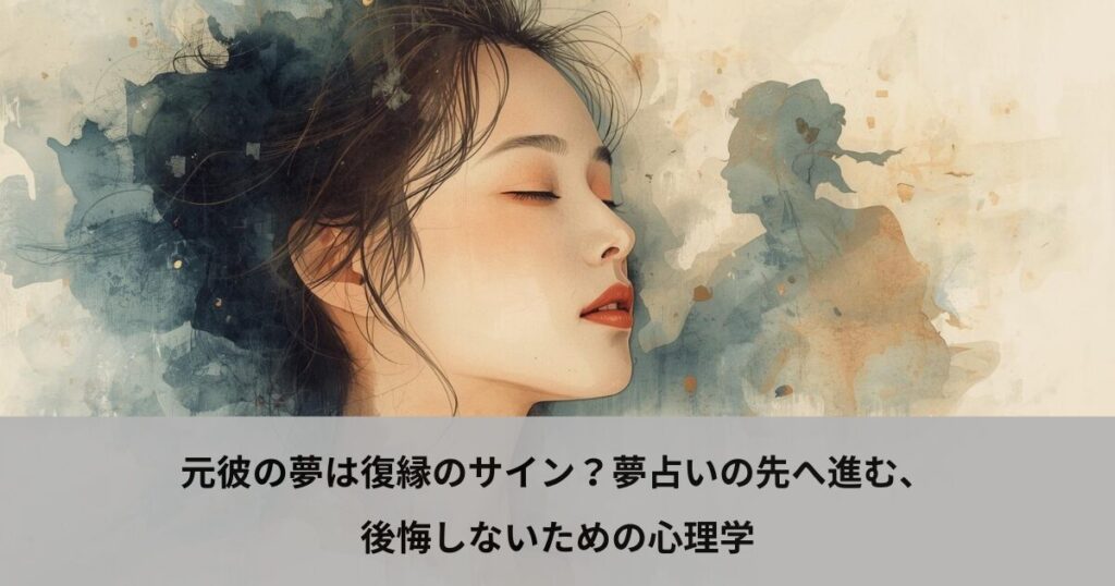 元彼の夢は復縁のサイン？夢占いの先へ進む、後悔しないための心理学