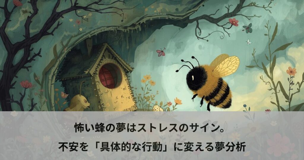 怖い蜂の夢はストレスのサイン。不安を「具体的な行動」に変える夢分析