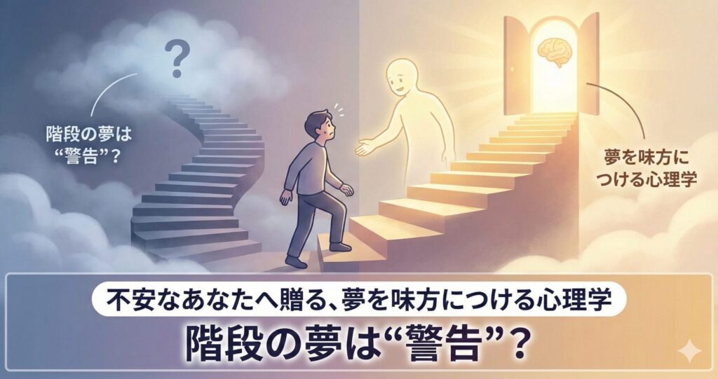 階段の夢は“警告”？不安なあなたへ贈る、夢を味方につける心理学