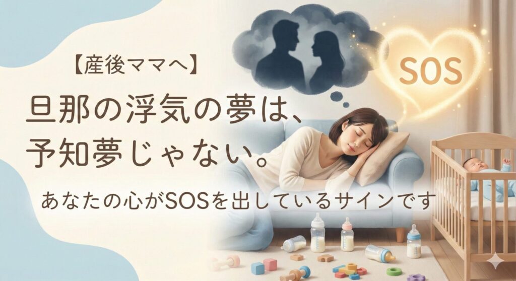 【産後ママへ】旦那の浮気の夢は予知夢じゃない。あなたの心がSOSを出しているサインです