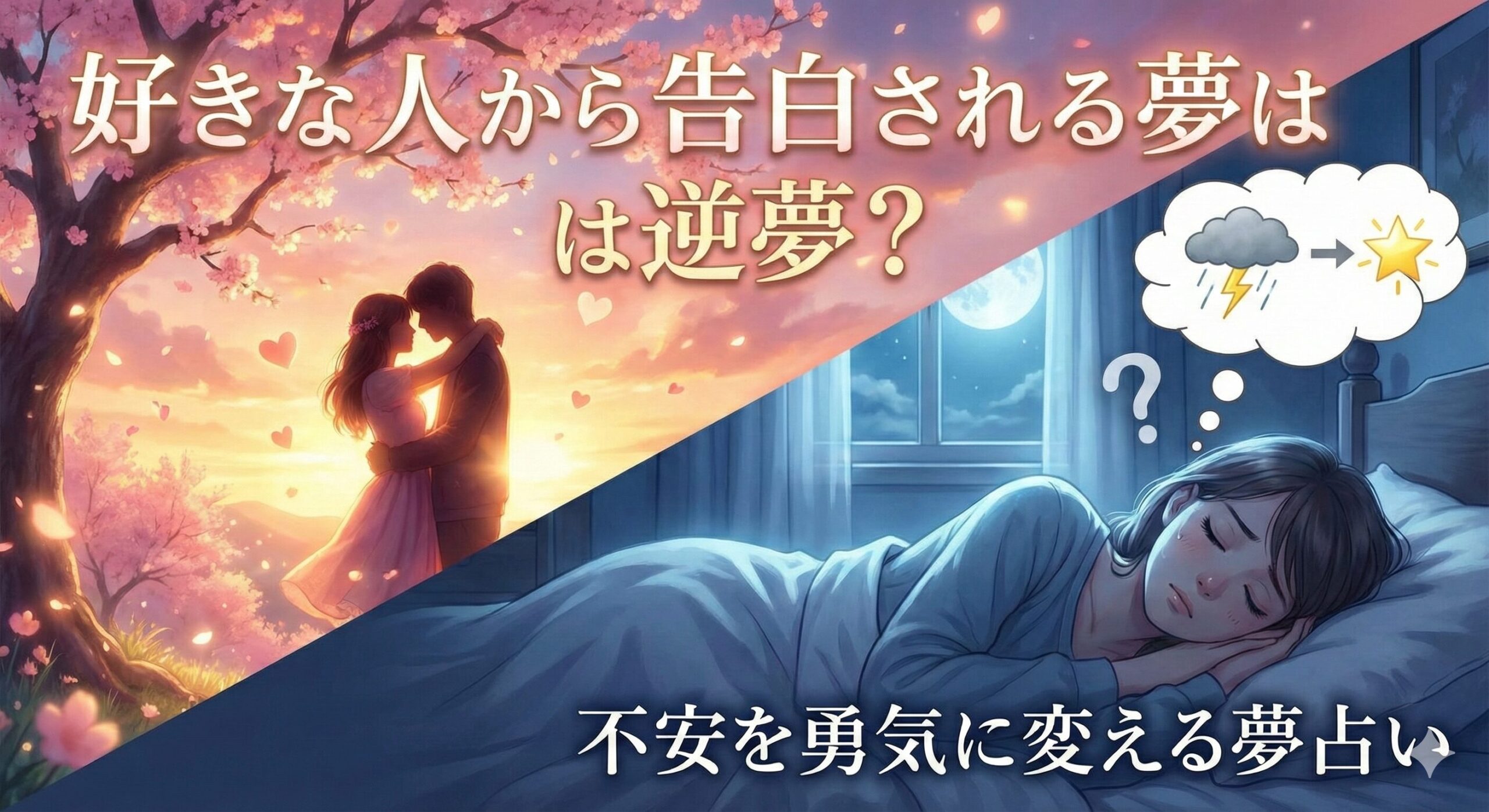 好きな人から告白される夢は逆夢？不安を勇気に変える夢占い