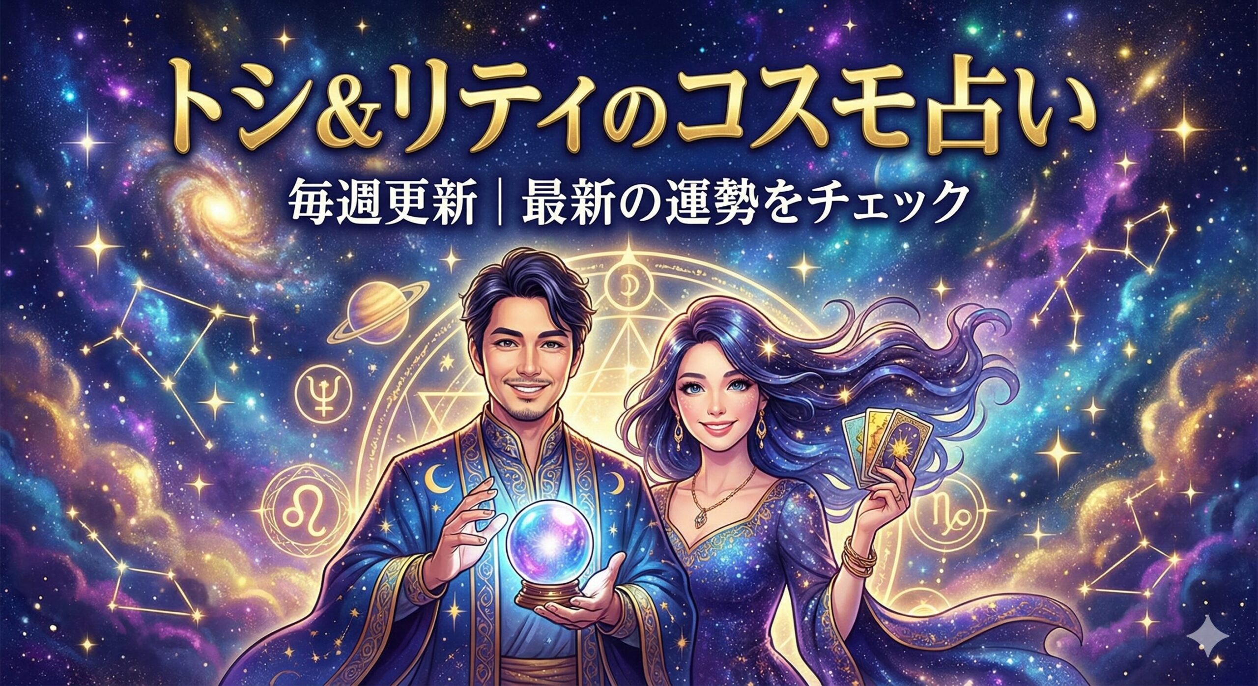 【毎週更新】トシ＆リティのコスモ占い｜最新の運勢をチェック