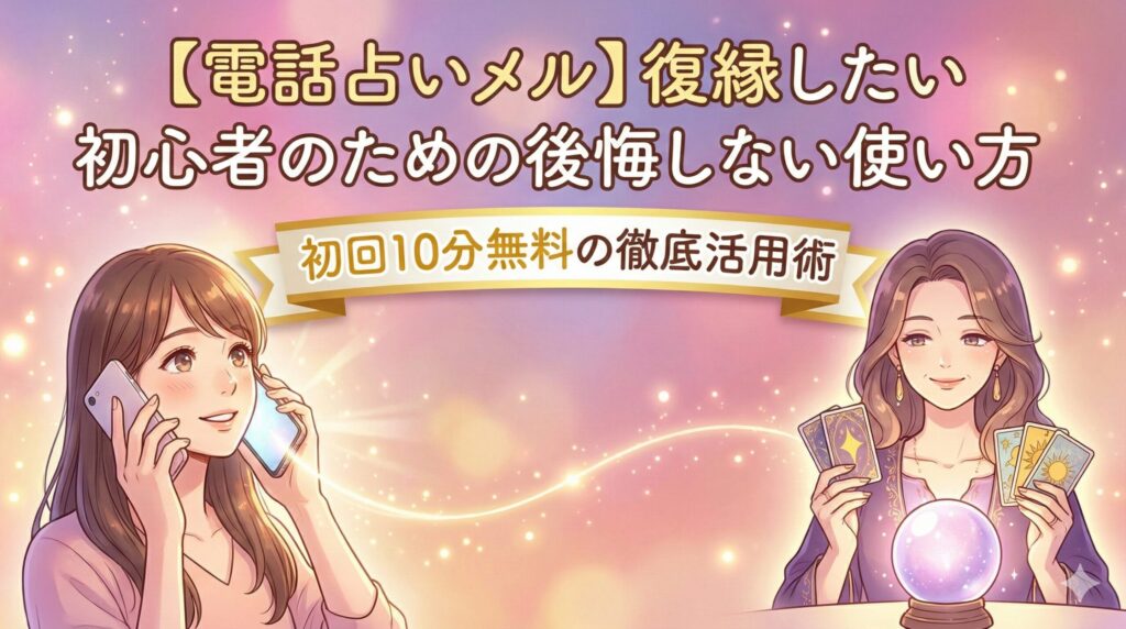 【電話占いメル】復縁したい初心者のための後悔しない使い方｜初回10分無料の徹底活用術