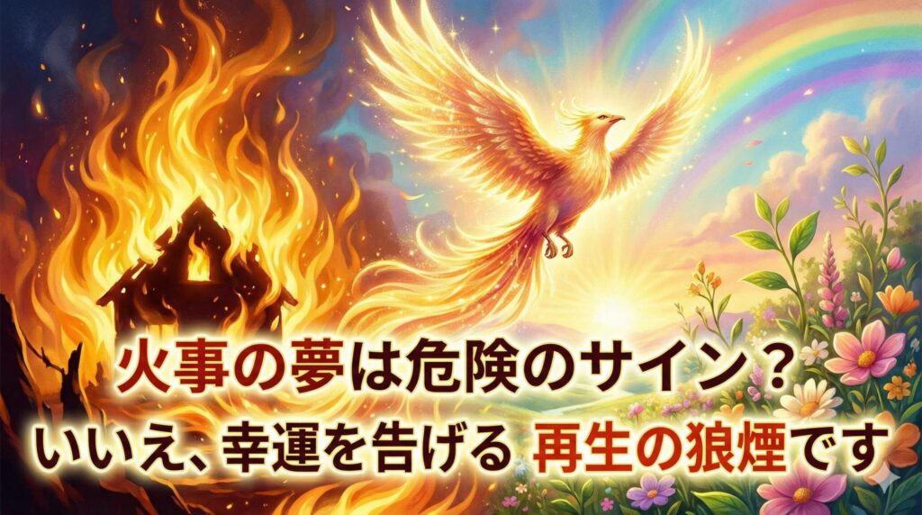 【夢占い】火事の夢は危険のサイン？いいえ、幸運を告げる再生の狼煙です