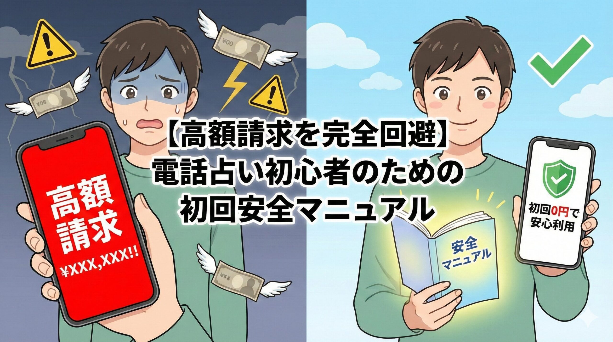 【高額請求を完全回避】電話占い初心者のための初回安全マニュアル