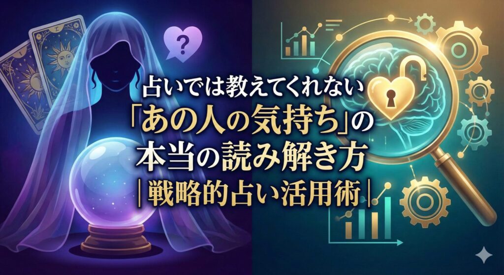 占いでは教えてくれない「あの人の気持ち」の本当の読み解き方｜戦略的占い活用術