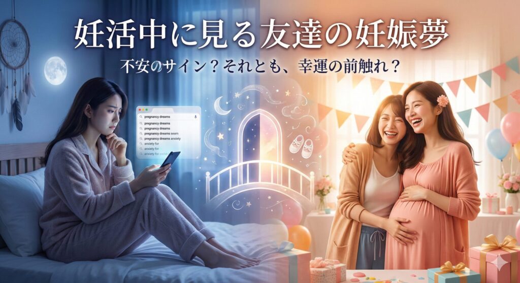 妊活中に見る友達が妊娠する夢。それは不安の表れ？幸運のサイン？