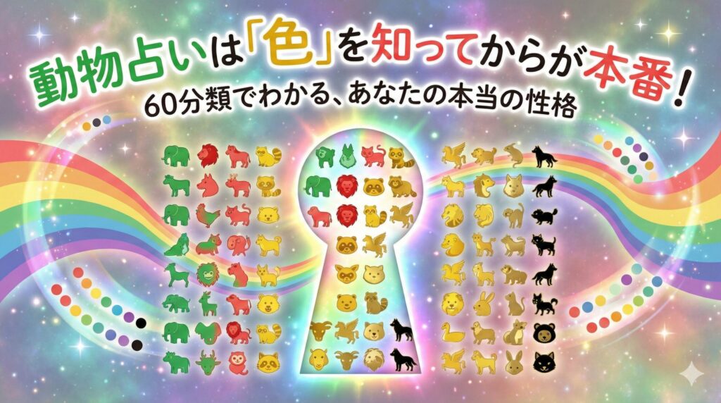 動物占いは「色」を知ってからが本番！60分類でわかる、あなたの本当の性格