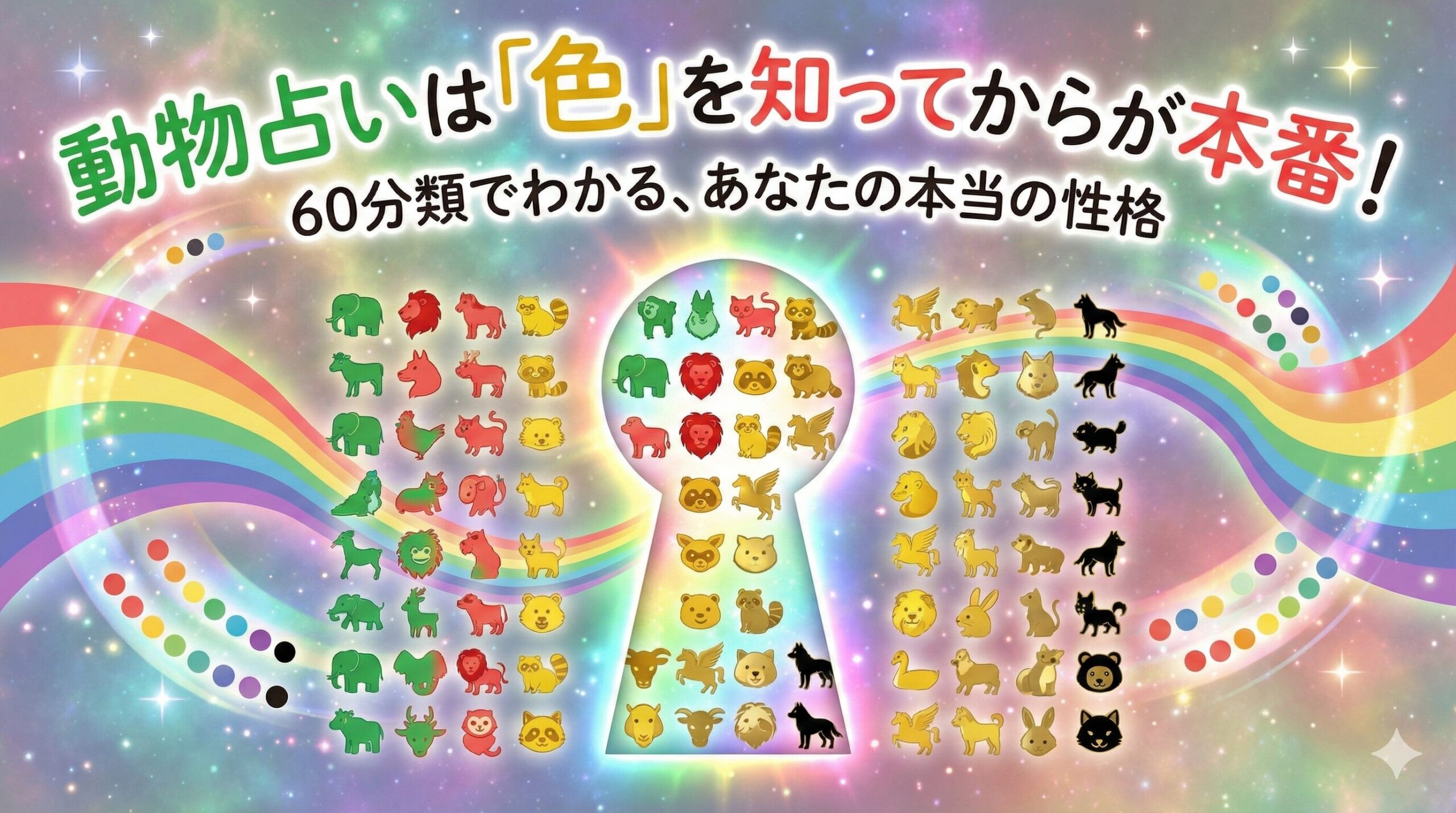 動物占いは「色」を知ってからが本番！60分類でわかる、あなたの本当の性格