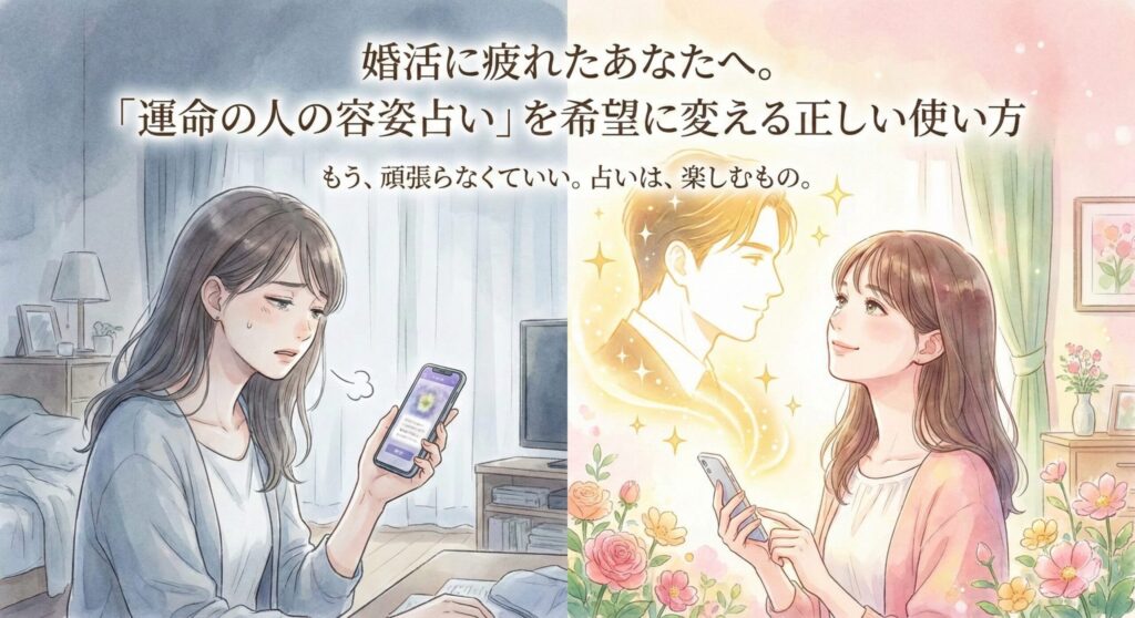 婚活に疲れたあなたへ。「運命の人の容姿占い」を希望に変える正しい使い方
