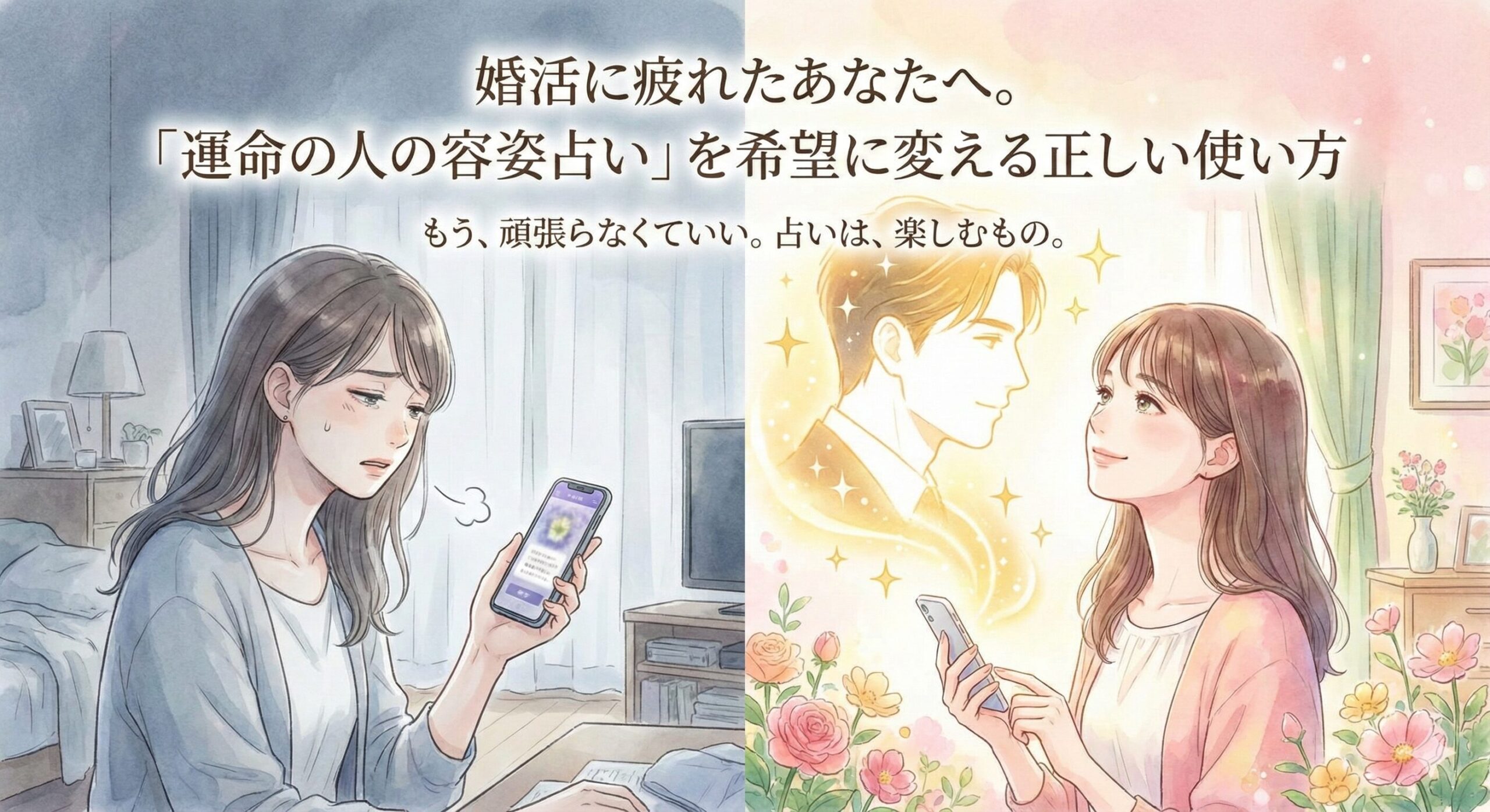 婚活に疲れたあなたへ。「運命の人の容姿占い」を希望に変える正しい使い方