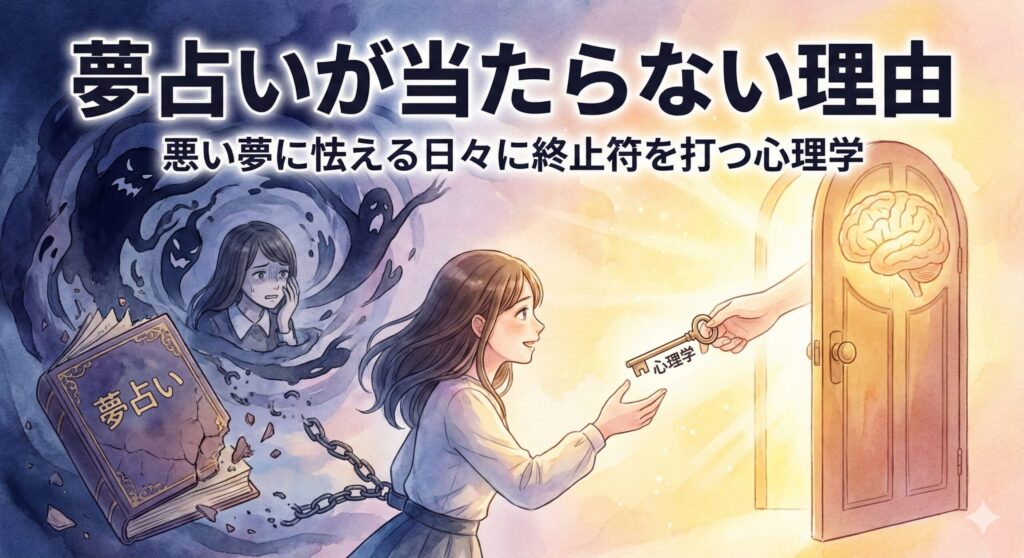 夢占いが当たらない理由｜悪い夢に怯える日々に終止符を打つ心理学