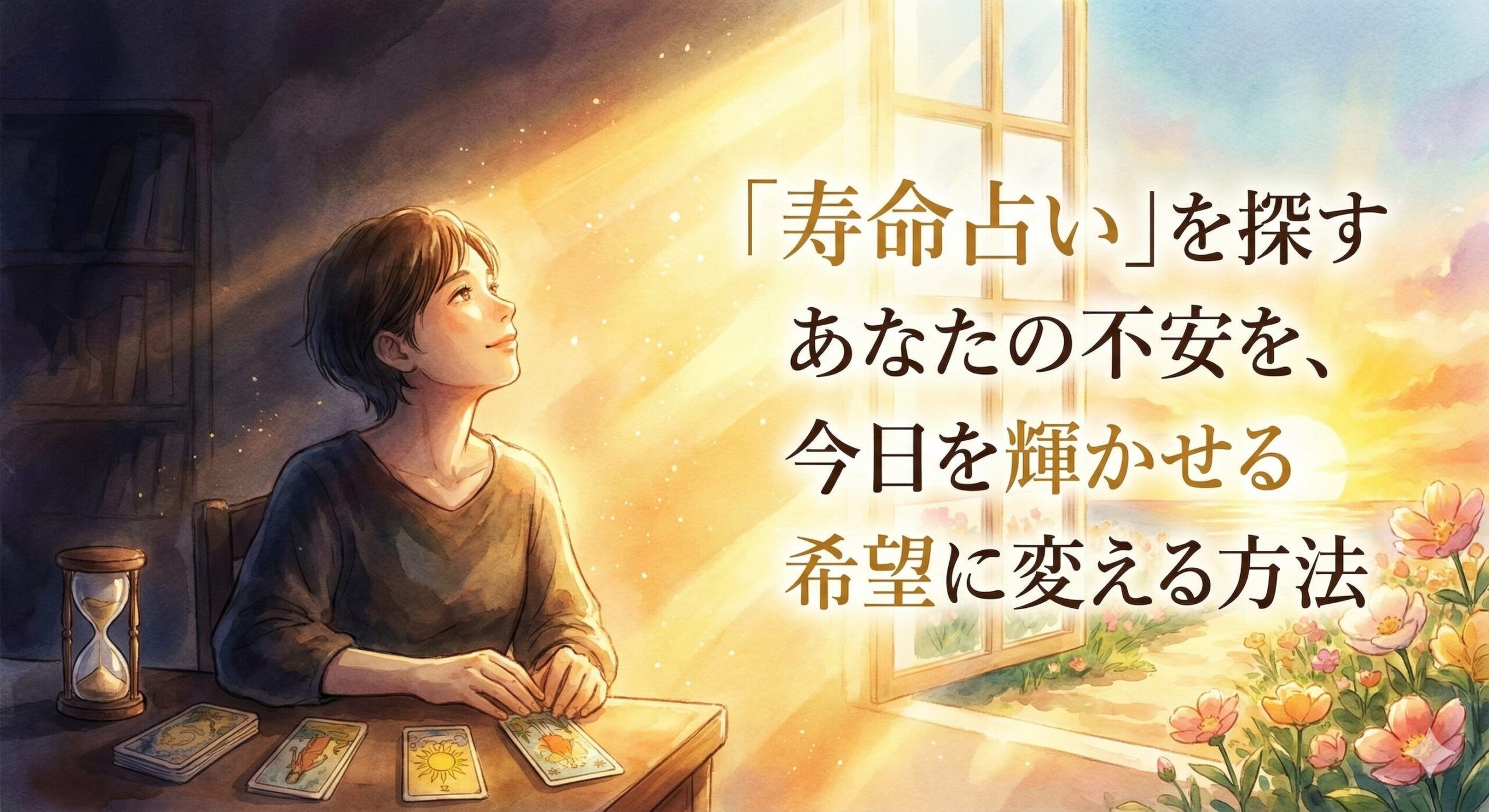 「寿命占い」を探すあなたの不安を、今日を輝かせる希望に変える方法