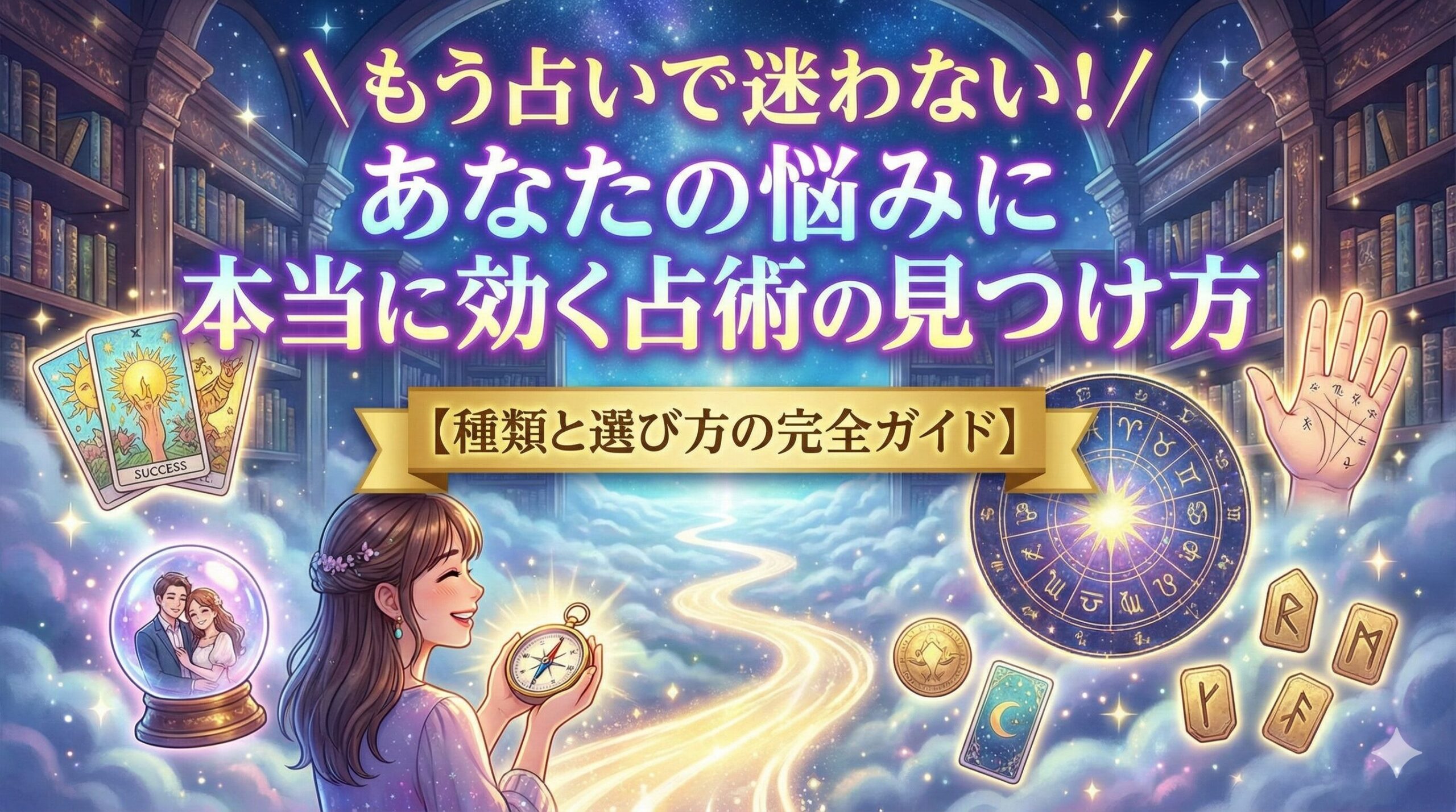 もう占いで迷わない！あなたの悩みに本当に効く占術の見つけ方【種類と選び方の完全ガイド】