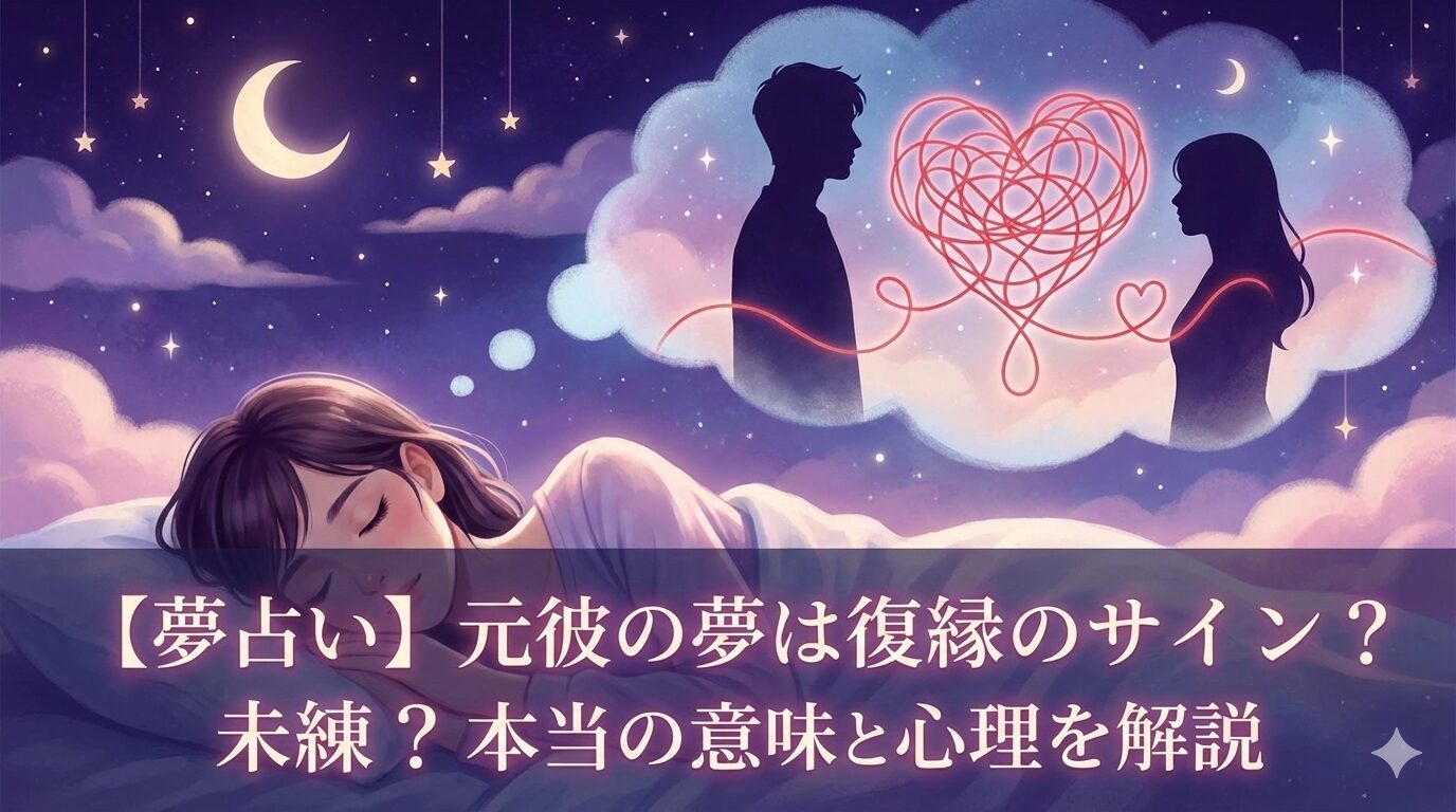 【夢占い】元彼の夢は復縁のサイン？未練？本当の意味と心理を解説