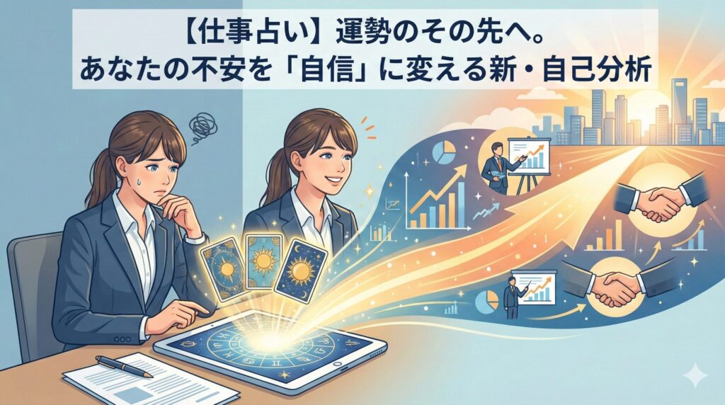 【仕事占い】運勢のその先へ。あなたの不安を「自信」に変える新・自己分析
