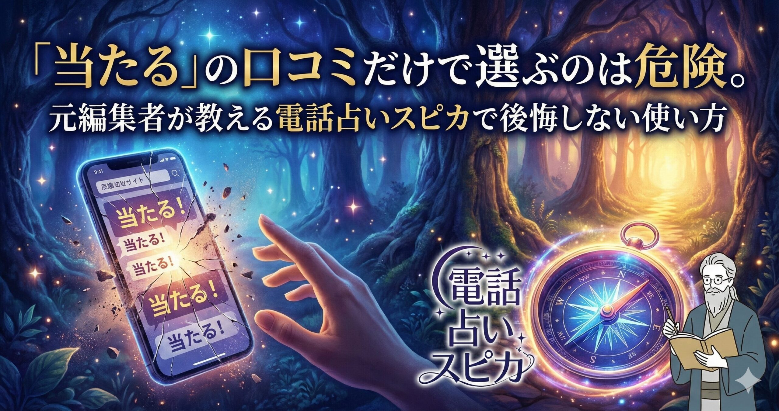「当たる」の口コミだけで選ぶのは危険。元編集者が教える電話占いスピカで後悔しない使い方
