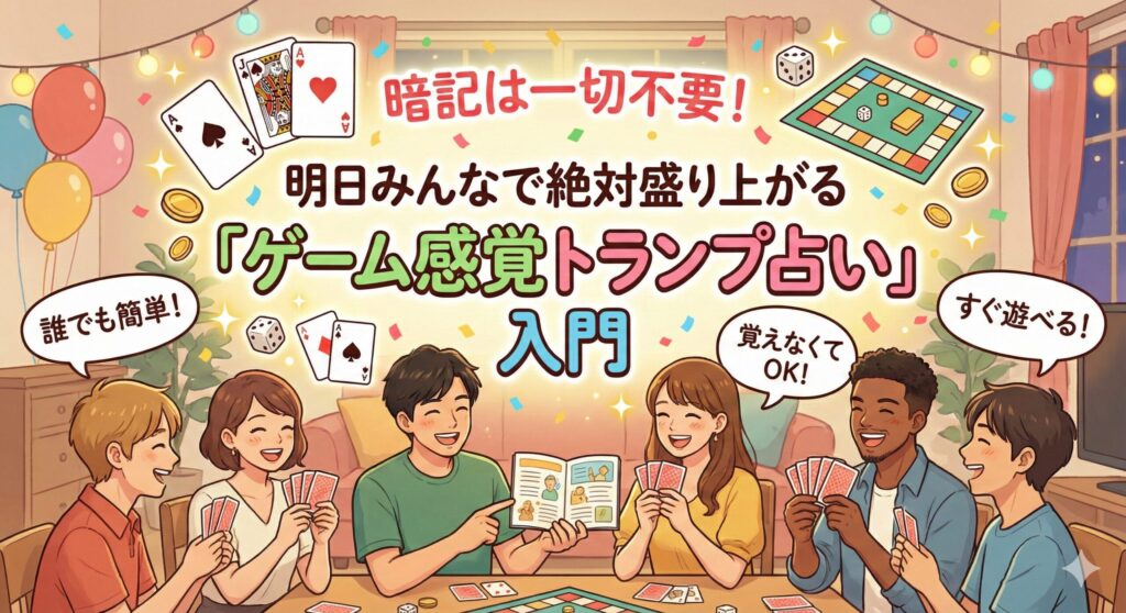 暗記は一切不要！明日みんなで絶対盛り上がる「ゲーム感覚トランプ占い」入門