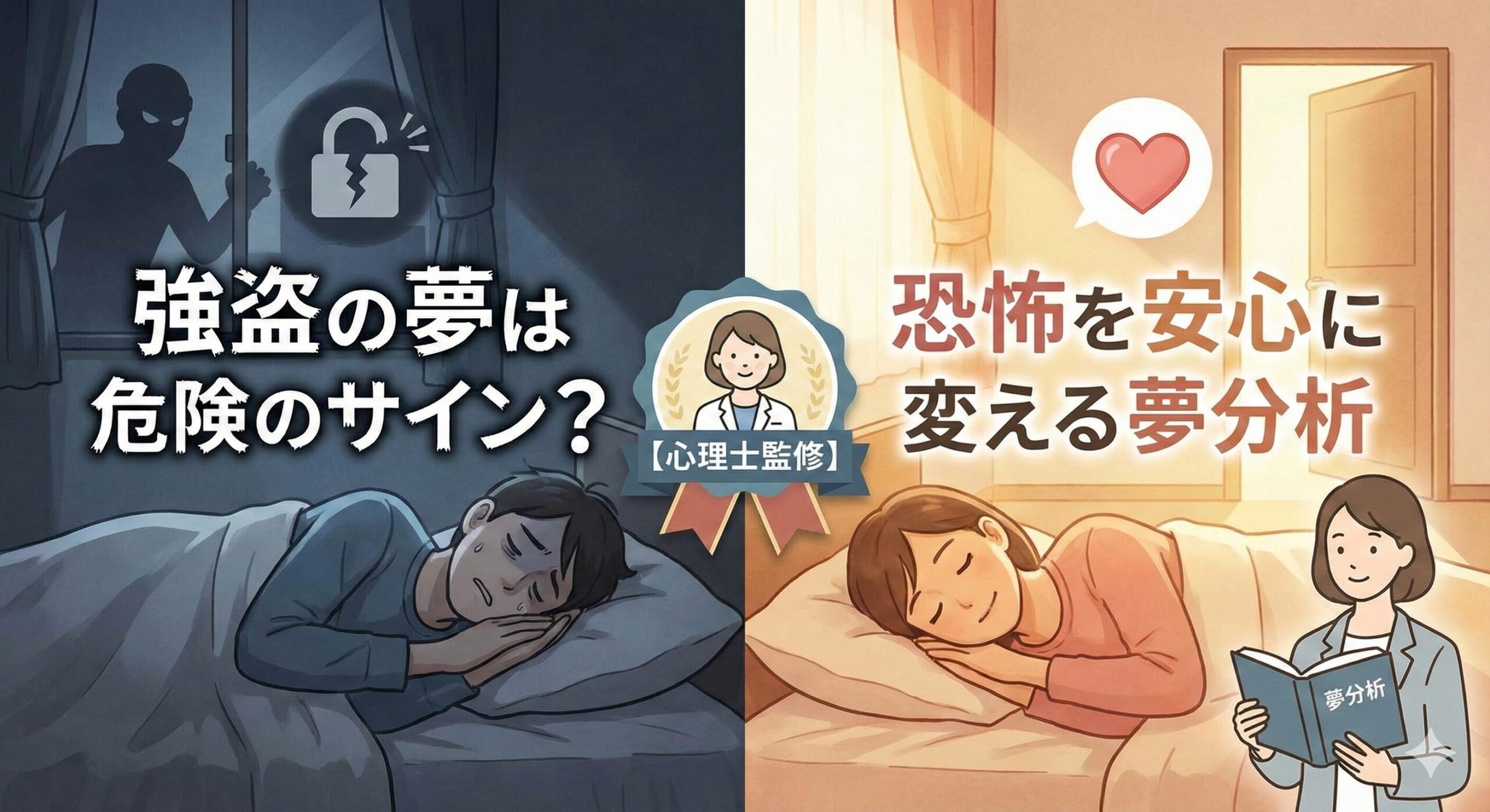【心理士監修】強盗の夢は危険のサイン？恐怖を安心に変える夢分析