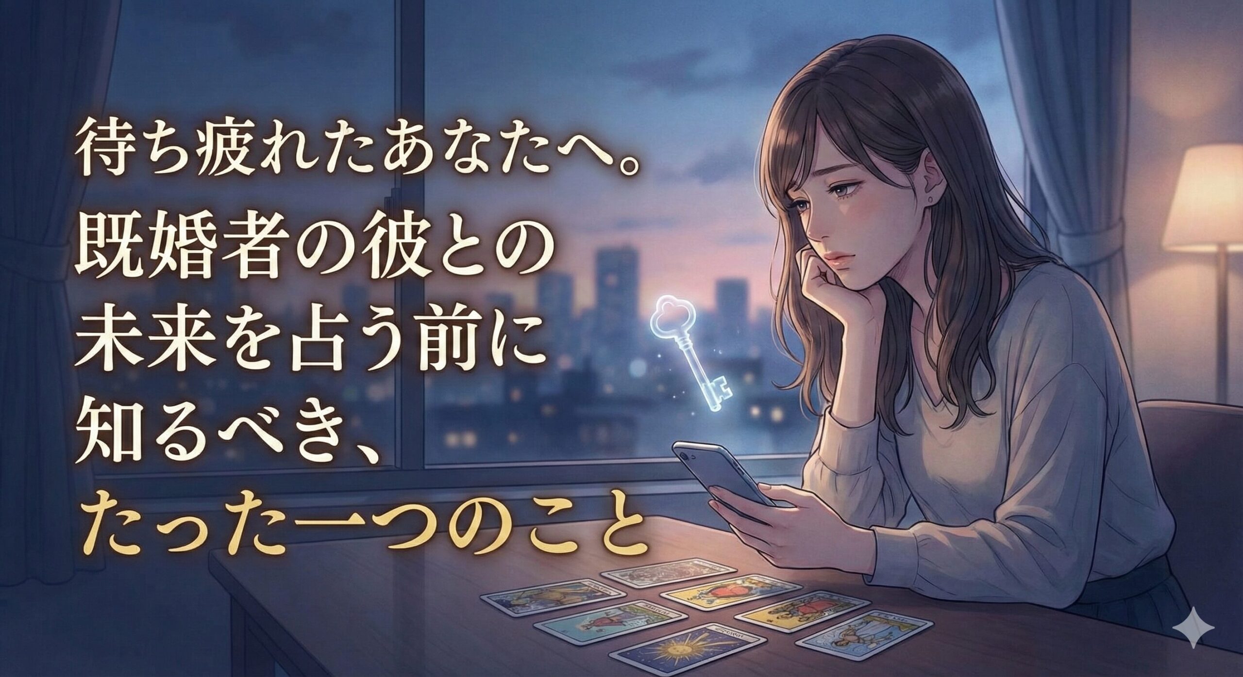 待ち疲れたあなたへ。既婚者の彼との未来を占う前に知るべき、たった一つのこと