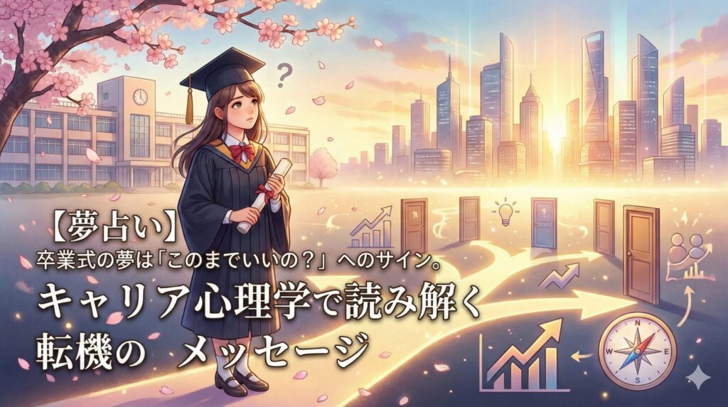【夢占い】卒業式の夢は「このままでいいの？」へのサイン。キャリア心理学で読み解く転機のメッセージ