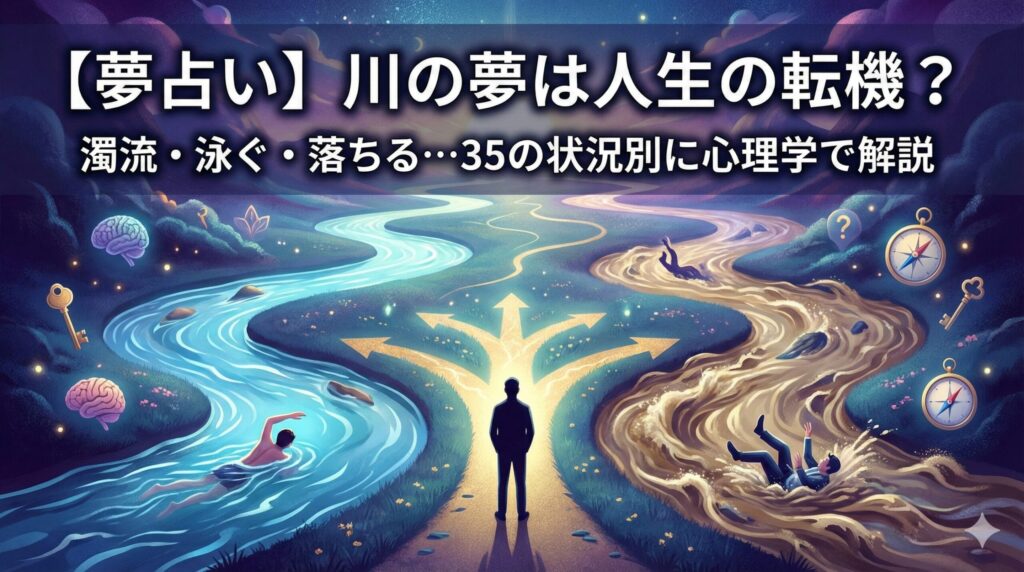 【夢占い】川の夢は人生の転機？濁流・泳ぐ・落ちる…35の状況別に心理学で解説