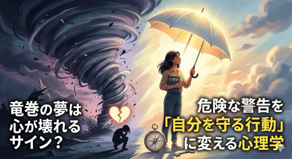 竜巻の夢は心が壊れるサイン？危険な警告を「自分を守る行動」に変える心理学