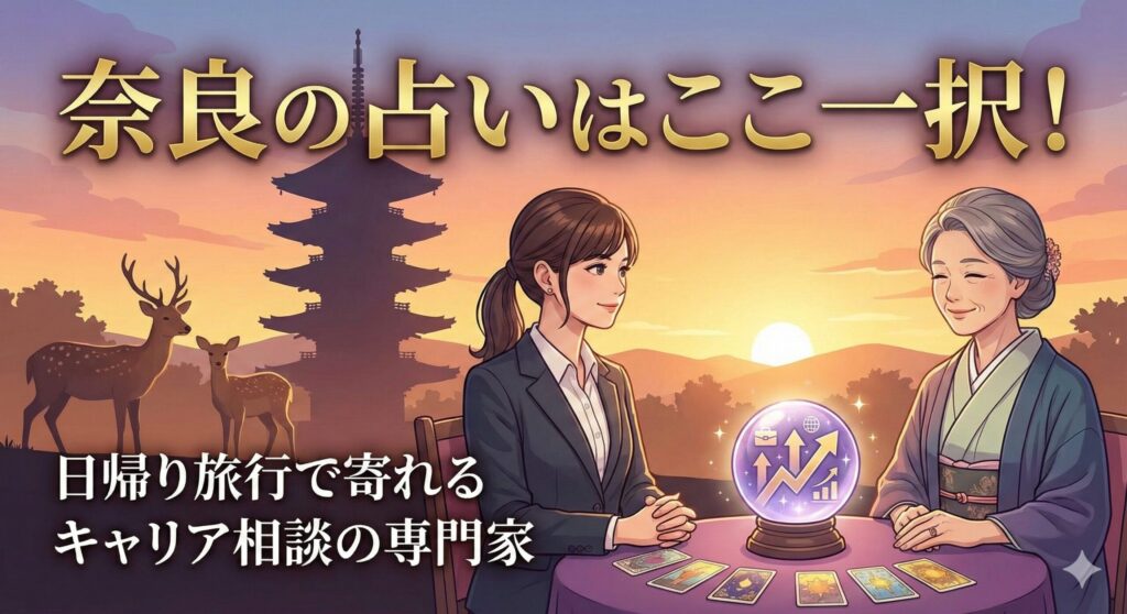 奈良の占いはここ一択！日帰り旅行で寄れるキャリア相談の専門家