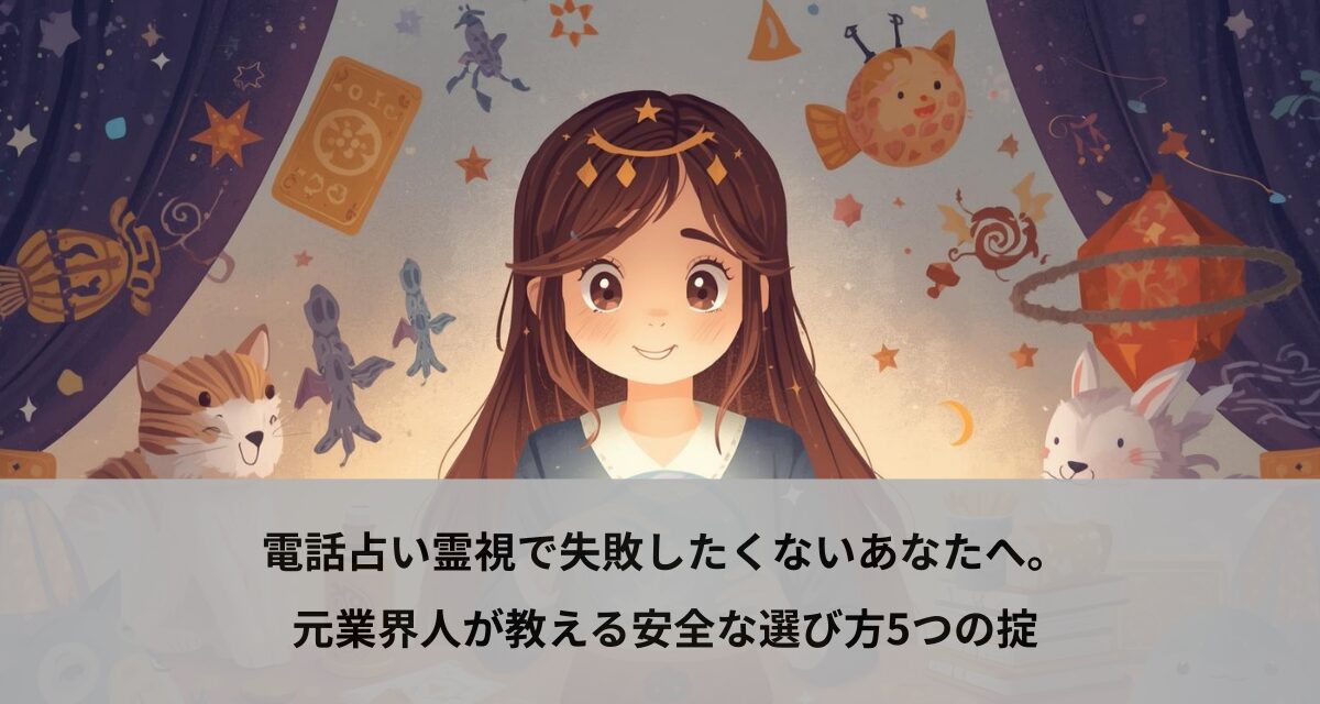 電話占い霊視で失敗したくないあなたへ。元業界人が教える安全な選び方5つの掟