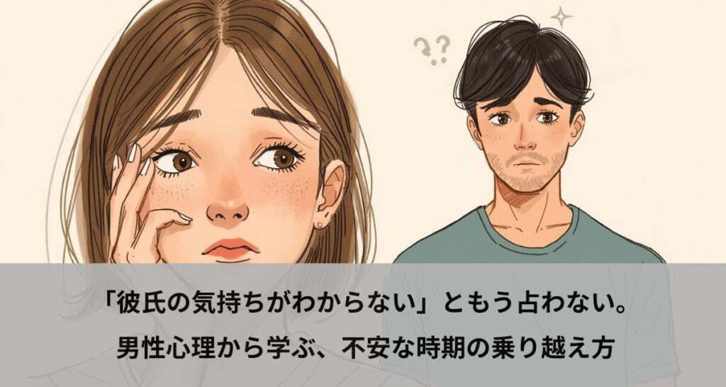 「彼氏の気持ちがわからない」ともう占わない。男性心理から学ぶ、不安な時期の乗り越え方