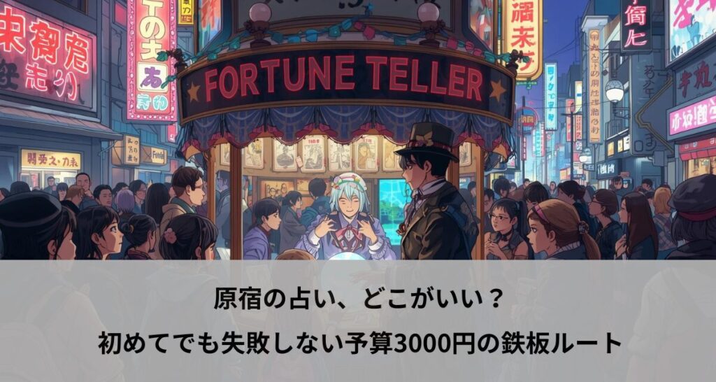 原宿の占い、どこがいい？初めてでも失敗しない予算3000円の鉄板ルート