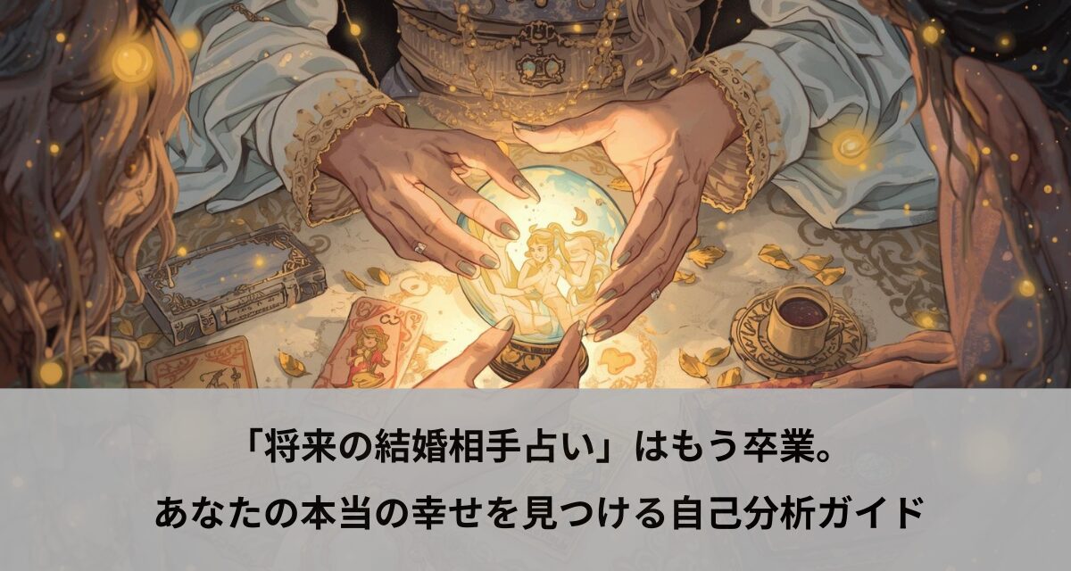 「将来の結婚相手占い」はもう卒業。あなたの本当の幸せを見つける自己分析ガイド