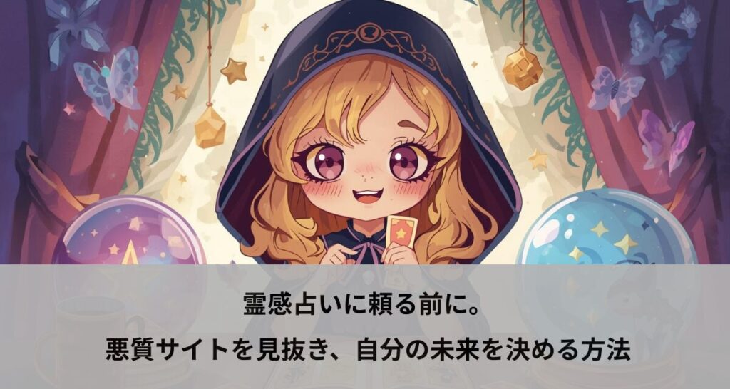 霊感占いに頼る前に。悪質サイトを見抜き、自分の未来を決める方法