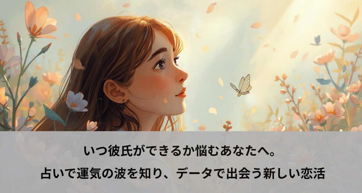 いつ彼氏ができるか悩むあなたへ。占いで運気の波を知り、データで出会う新しい恋活