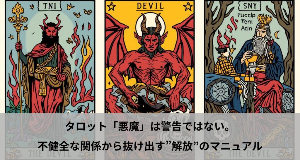 タロット「悪魔」は警告ではない。不健全な関係から抜け出す”解放”のマニュアル