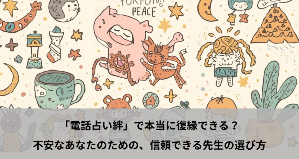 「電話占い絆」で本当に復縁できる？不安なあなたのための、信頼できる先生の選び方